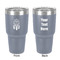 Dreamcatcher 30 oz Stainless Steel Ringneck Tumbler - Grey - Double Sided - Front & Back