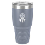 Dreamcatcher 30 oz Stainless Steel Tumbler - Grey - Single-Sided (Personalized)