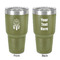 Dreamcatcher 30 oz Stainless Steel Ringneck Tumbler - Olive - Double Sided - Front & Back