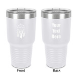 Dreamcatcher 30 oz Stainless Steel Tumbler - White - Double-Sided (Personalized)