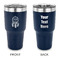 Dreamcatcher 30 oz Stainless Steel Ringneck Tumblers - Navy - Double Sided - APPROVAL