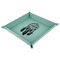 Dreamcatcher 9" x 9" Teal Leatherette Snap Up Tray - MAIN