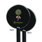 Dreamcatcher Black Plastic 5.5" Stir Stick - Single Sided - Round - Front & Back
