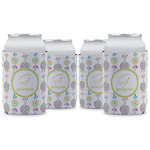 Dreamcatcher Can Cooler (12 oz) - Set of 4 w/ Name and Initial