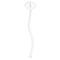 Dreamcatcher Clear Plastic 7" Stir Stick - Oval - Single Stick