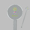 Dreamcatcher Clear Plastic 7" Stir Stick - Round - Closeup