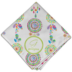 Dreamcatcher Cloth Dinner Napkin - Single w/ Name and Initial