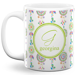 Dreamcatcher 11 Oz Coffee Mug - White (Personalized)