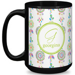 Dreamcatcher 15 Oz Coffee Mug - Black (Personalized)