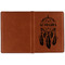 Dreamcatcher Cognac Leather Passport Holder Outside Single Sided - Apvl