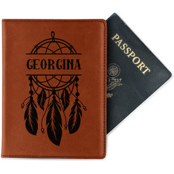 Dreamcatcher Passport Holder - Faux Leather - Single Sided (Personalized)