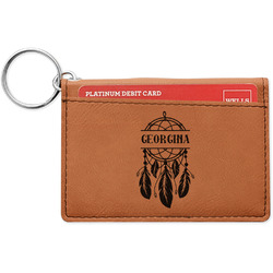 Dreamcatcher Leatherette Keychain ID Holder - Double Sided (Personalized)
