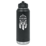 Dreamcatcher Water Bottle - Laser Engraved - Front (Personalized)