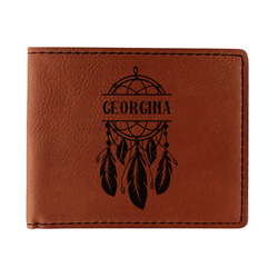 Dreamcatcher Leatherette Bifold Wallet - Double Sided (Personalized)