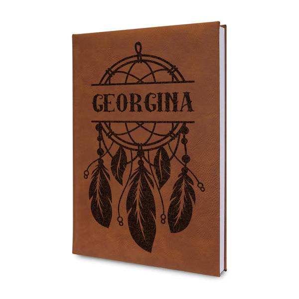 Custom Dreamcatcher Leather Sketchbook - Small - Double Sided (Personalized)