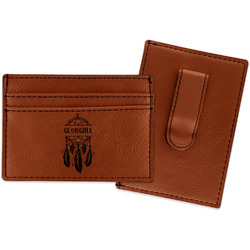 Dreamcatcher Leatherette Wallet with Money Clip (Personalized)