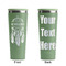 Dreamcatcher Light Green RTIC Everyday Tumbler - 28 oz. - Front and Back