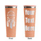 Dreamcatcher Peach RTIC Everyday Tumbler - 28 oz. - Front and Back