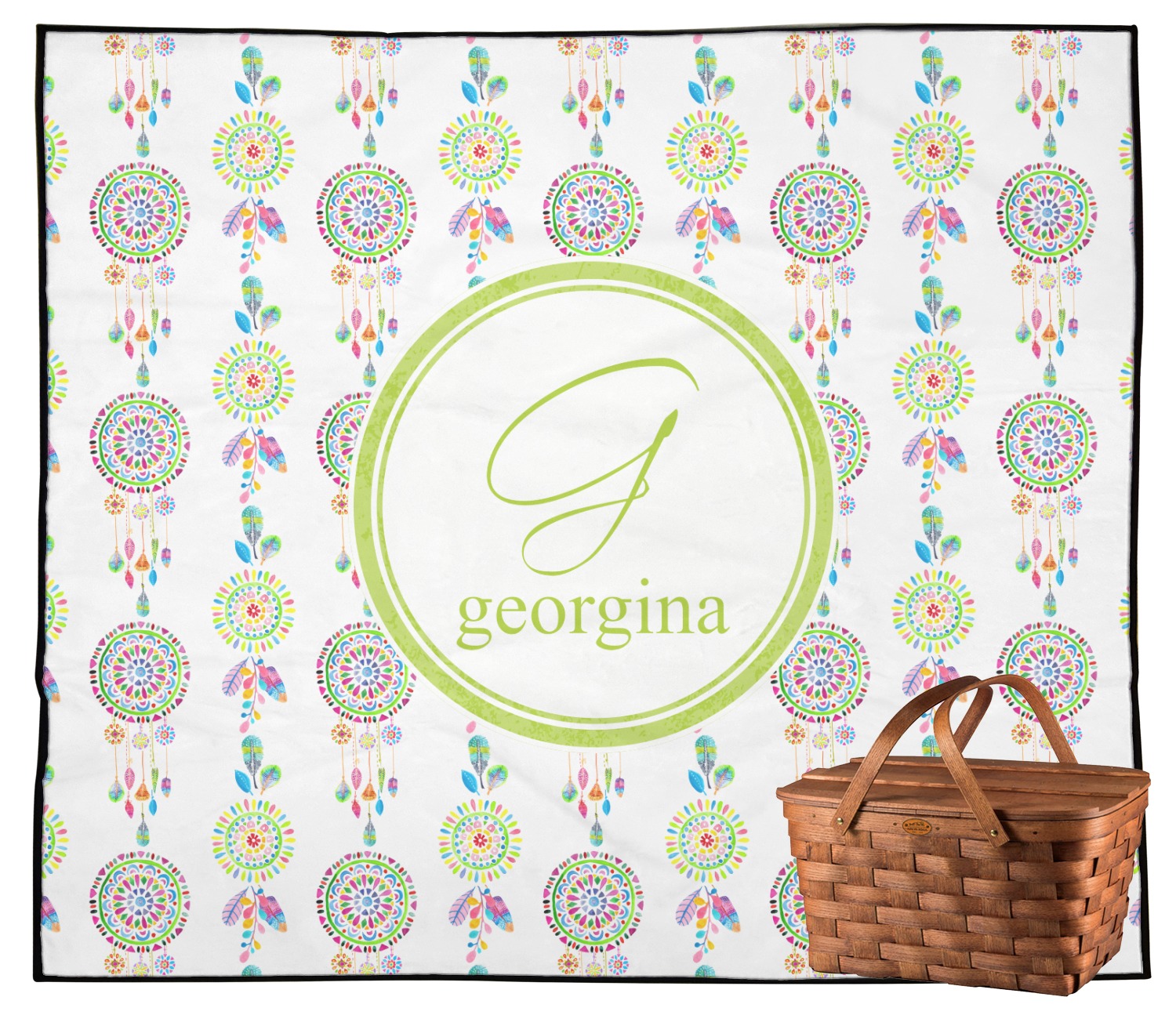 Dreamcatcher Design Custom Outdoor Picnic Blanket