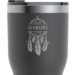 Dreamcatcher RTIC Tumbler - Black - Engraved Front (Personalized)