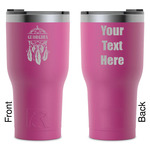 Dreamcatcher RTIC Tumbler - Magenta - Laser Engraved - Double-Sided (Personalized)