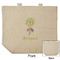 Dreamcatcher Reusable Cotton Grocery Bag - Front & Back View