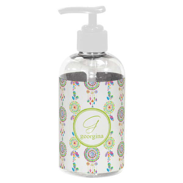 Custom Dreamcatcher Plastic Soap / Lotion Dispenser (8 oz - Small - White) (Personalized)