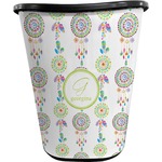 Dreamcatcher Waste Basket - Single Sided (Black) (Personalized)