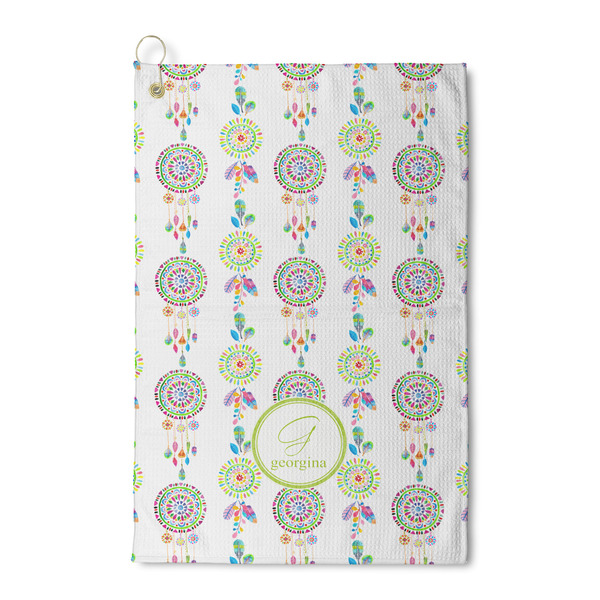 Custom Dreamcatcher Waffle Weave Golf Towel (Personalized)