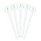 Dreamcatcher White Plastic 7" Stir Stick - Round - Fan View