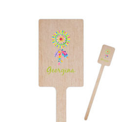 Dreamcatcher 6.25" Rectangle Wooden Stir Sticks - Double Sided (Personalized)