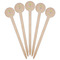 Dreamcatcher Wooden 6" Food Pick - Round - Fan View