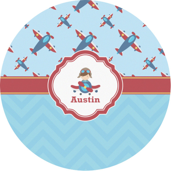 Custom Airplane Theme Multipurpose Round Labels - 1" (Personalized)