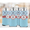 Airplane Theme 12oz Tall Can Sleeve - Set of 4 - LIFESTYLE