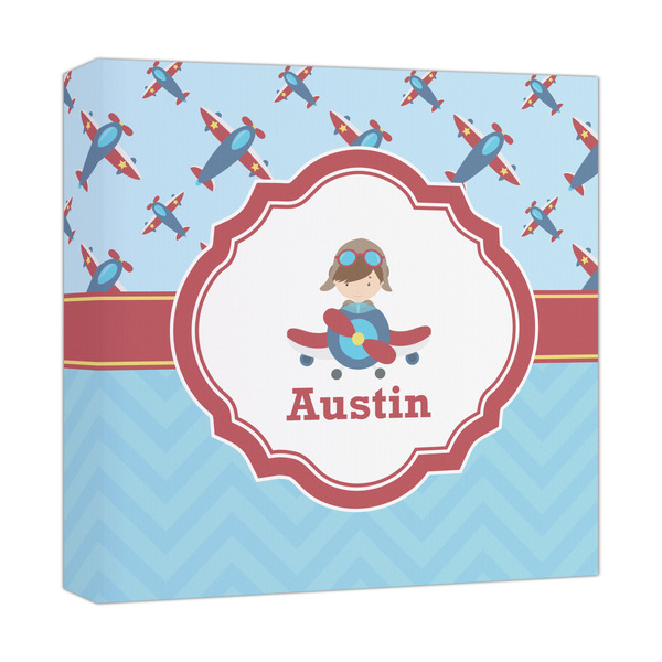 Custom Airplane Theme Canvas Print - 12x12 (Personalized)