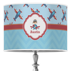 Airplane Theme Drum Lamp Shade (Personalized)