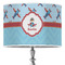 Airplane Theme 16" Drum Lampshade - ON STAND (Poly Film)