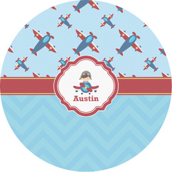 Airplane Theme Multipurpose Round Labels - 2" (Personalized)