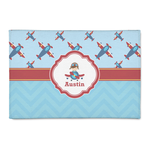 Custom Airplane Theme 2' x 3' Patio Rug (Personalized)