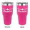 Airplane Theme 30 oz Stainless Steel Ringneck Tumblers - Pink - Double Sided - APPROVAL