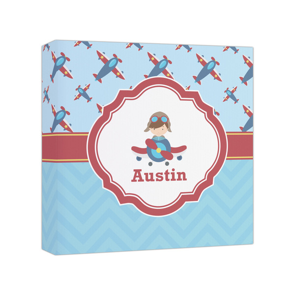 Custom Airplane Theme Canvas Print - 8x8 (Personalized)