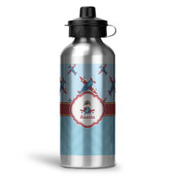 Airplane Theme Water Bottle - Aluminum - 20 oz (Personalized)