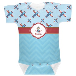 Airplane Theme Baby Bodysuit 12-18 (Personalized)