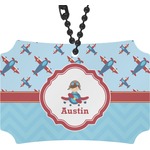 Airplane Theme Rear View Mirror Ornament (Personalized)