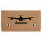 Airplane Theme Cards & Dice Set - Light Brown - Front