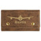 Airplane Theme Cards & Dice Set - Rustic Brown - Front