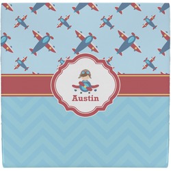 Airplane Theme Ceramic Tile Hot Pad (Personalized)
