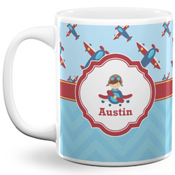 Airplane Theme 11 Oz Coffee Mug - White (Personalized)