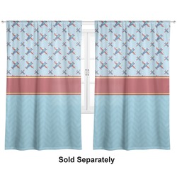 Airplane Theme Curtain Panel - Custom Size