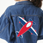 Airplane Theme Twill Iron On Patch - Custom Shape - 3XL